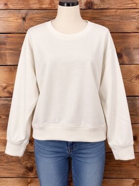 a new day Cream Crewneck Sweatshirt